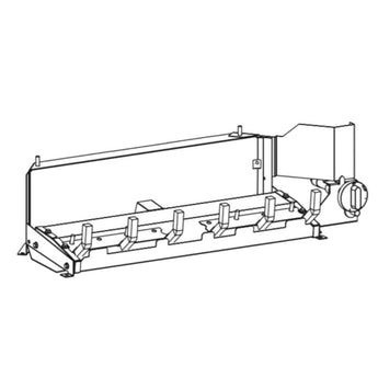 Empire | 18"/24"/30" Vent-Free Slope Glaze Gas Burner, Manual Control With 3 Position Knob (Burner Only)