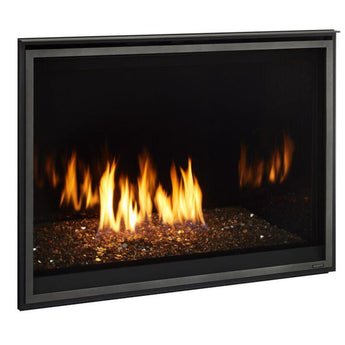 Majestic | Meridian Modern 36" Traditional/Contemporary Top Direct Vent Natural Gas Fireplace With IntelliFire Touch Ignition System