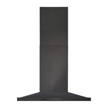 BROAN | BWS2 30 Inch Classic Pyramid Chimney Hood, 450 CFM, LED, Black Stainless Steel