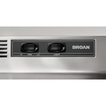 Broan-NuTone | 41000 Series 24-In. Ductless Under-Cabinet Range Hood, Stainless Steel