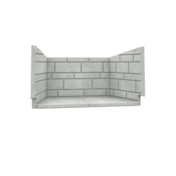 Valcourt | Ventis Classic Moulded Refractory Brick Panels - AC02360