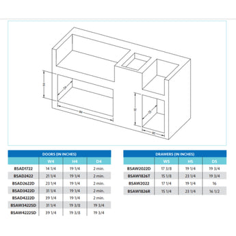 BroilMaster 26 Inch Double Door - BSAD2622D