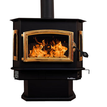 Buck Stove - Model 81 Wood Stove - Gold Door