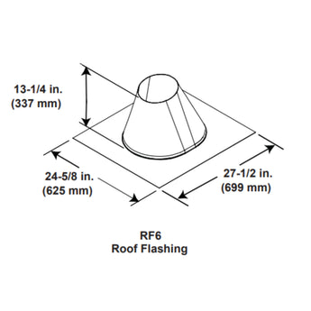 Majestic | DVP Low Pitch Roof Flashing 0/12-6/12 - DVP-RF6 (RF6)