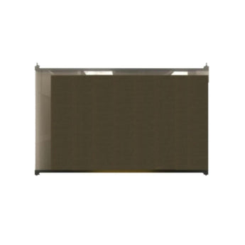 Empire - Black Single Glass Door Panel for Nexfire Electric Fireplace