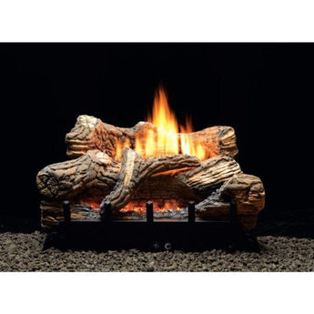 Empire | 24" Flint Hill Ceramic Fiber Log Set With Millivolt Control, Propane/Natural Gas Vent Free Contour Burner