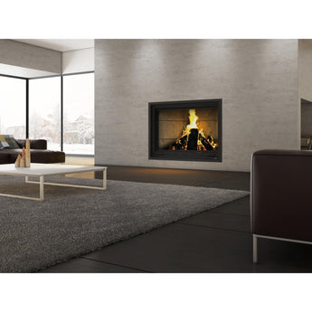 Valcourt | Frontenac Wood Burning Fireplace with Guillotine-Style Door