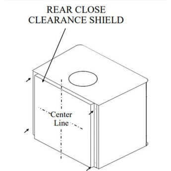 Buck Stove - 22 inch Close Clearance Shields for Model 81 Stoves