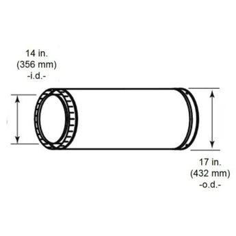 Majestic | 14" Dura Vent DuraChimney ll Chimney Pipe Section