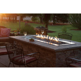 Empire - Carol Rose 60" Multicolor LED Lighting Manual Outdoor Linear Fire Pit