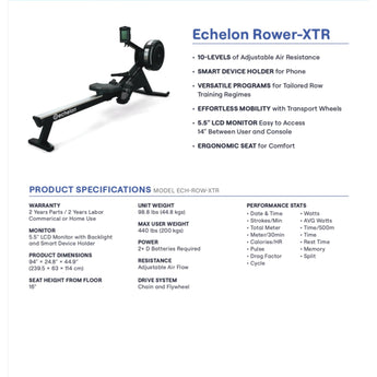 Echelon | Air Rower Pro (ECH-ROW-XTR)