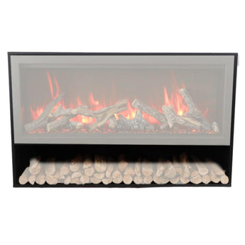 Amantii | Contemporary Pedestal with Storage Department for Symmetry Series Extra Tall 50-Inch Electric Fireplace