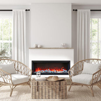 Amantii | Symmetry Bespoke Extra Tall 50 Inch Indoor/Outdoor Built-In Smart Electric Fireplace