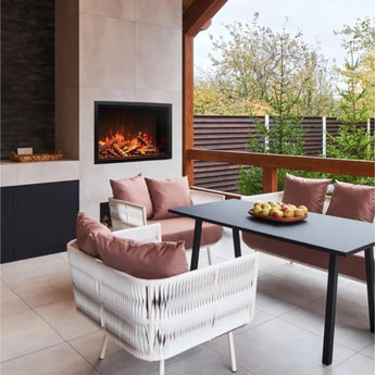 Amantii | Traditional Lumina Built-In Electric Fireplace with Oak Log Media Kit