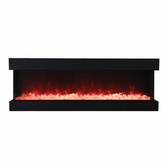 Amantii | 72 Inch Tru-View XL Deep Built-In Indoor Outdoor 3 Three Sided Electric Fireplace