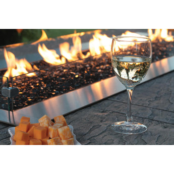 Empire - Carol Rose 48" Wind Deflector Glass Fire Pit Accessory