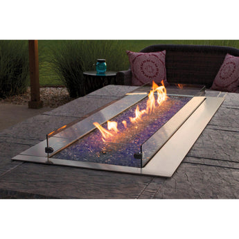 Empire - Carol Rose 48" Wind Deflector Glass Fire Pit Accessory