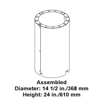 Majestic | Straight Flue Attic Insulation Shield (AS8)