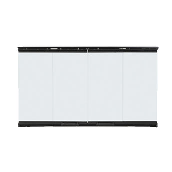 Majestic | 42-Inch Original Bi-Fold Glass Doors for Biltmore Series, Black Trim (DM8042)