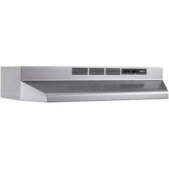 Broan | 30" Ductless Under-Cabinet Range Hood w/ Easy Install System, Stainless Finish