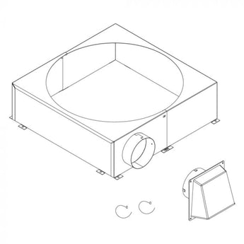 Majestic | Chimney Air Kit for SL300, 8-Inch Inner, 10.5-Inch Outer (CAK4A)