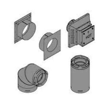 Empire | V Fireplace Rear Vent Kit, 6 to 12-in. wall thickness.Incl SD58DVA06 - DVVK5RP - AMERICAN HEARTH