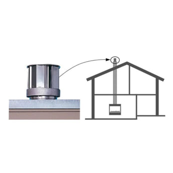 Majestic | DVP 5 Inch x 8 Inch High Wind Vertical Termination (DVP-TVHW) Includes storm collar