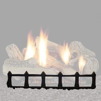 Empire | 24" Black Decorative Cast Iron Grate (Accessory)