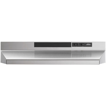 Broan | F40000 Series 24-In. 4-Way Convertible Under Cabinet Range Hood with Light, Stainless Steel