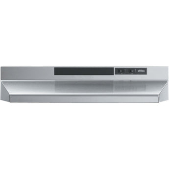 Broan | F40000 Series 24-In. 4-Way Convertible Under Cabinet Range Hood with Light, Stainless Steel