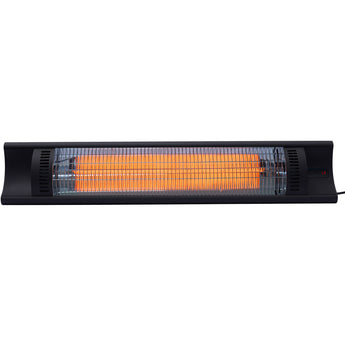 Hanover | Outdoor 35-In. Wide Electric Carbon Fiber Infrared Heat Lamp with 3 Power Settings and Remote Control, Black