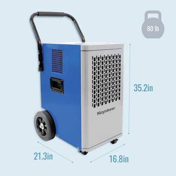 Keystone | 110-Pint Portable Commercial Dehumidifier