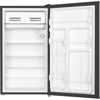 Keystone | Energy Star 3.3 Cu. Ft. Compact Single-Door Refrigerator with Full-Width Freezer Compartment in Black