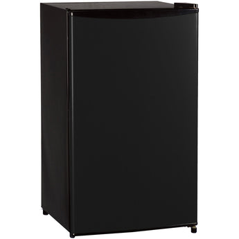 Keystone | Energy Star 3.3 Cu. Ft. Compact Single-Door Refrigerator with Full-Width Freezer Compartment in Black