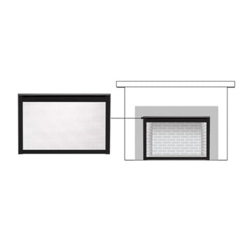 Majestic | 25-inch Black Inside Fit Screen Front for Gas Fireplace Inserts (INFIT-25-BK)