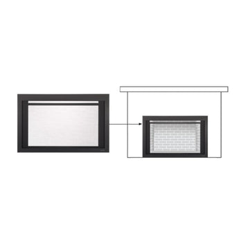 Majestic | 35-inch Clean Black Screen Front Gas Fireplace Inserts (CSFI35BK)