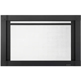 Majestic | Mission Full View Black 35-Inch Screen Front for Trilliant 35-Inch Fireplace (MFV-TRI35-BK)