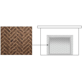 Majestic | Brick Interior Panels for Marquis II Direct Vent Fireplace (BRICKMQ36TB-B)