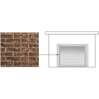 Majestic | Brick Interior Panels for Marquis II Direct Vent Fireplace (BRICKMQ36HB-B)