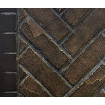 Majestic | Herringbone Brick Refractory Panel for Fortress 36" See-Through Gas Fireplace (ODFORTG36-IH)