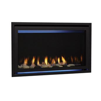 Majestic | Jade 32" Linear Contemporary Direct Vent Natural Gas Fireplace With IntelliFire Touch Ignition System