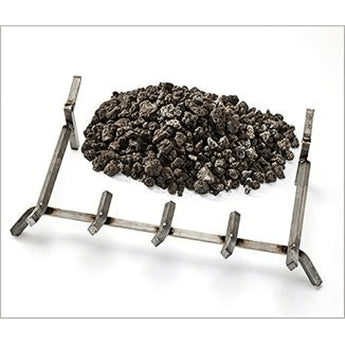 Majestic | Stainless Steel Grate With Lava Rock for Courtyard Series Gas Fireplaces (GR-ODCOUG)