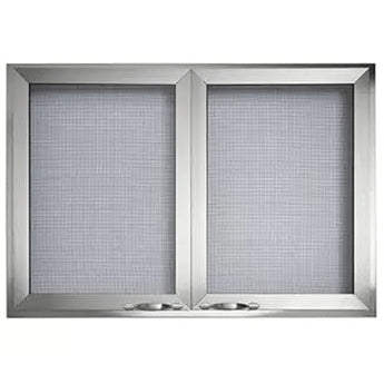 Majestic | Stainless Steel Mesh Cabinet Style Doors for 36" Vesper Gas Fireplace (VOFBSD-36)