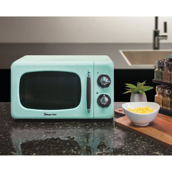 Magic Chef | 0.7-Cu. Ft. 700W Retro Countertop Microwave Oven in Mint Green