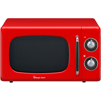 Magic Chef | 0.7-Cu. Ft. 700W Retro Countertop Microwave Oven in Red