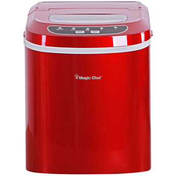 Magic Chef | 27-Lb. Portable Ice Maker in Red