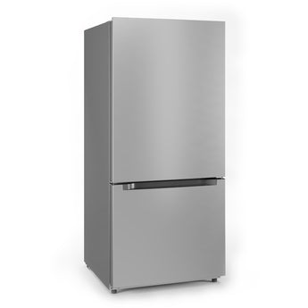 Midea | 18.7-Cu. Ft. Bottom Mount Refrigerator, Stainless Steel