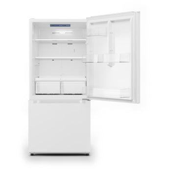 Midea | 18.7-Cu. Ft. Bottom Mount Refrigerator, White