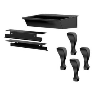 Osburn | Black Cast Iron Leg Kit with Ash Drawer and Safety Lid