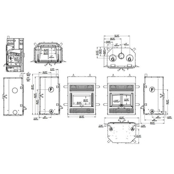 Osburn | Everest II Wood Burning Fireplace